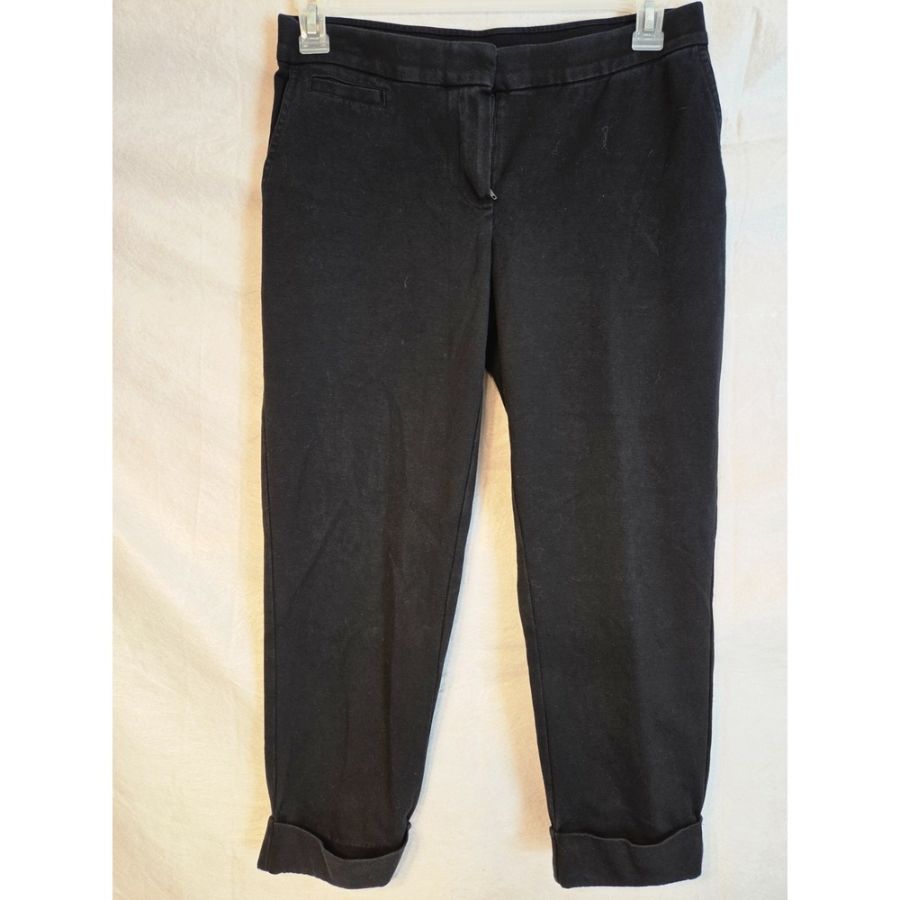J. Jill Premium bi-stretch pants petite Sm black  cuffed‎ womens